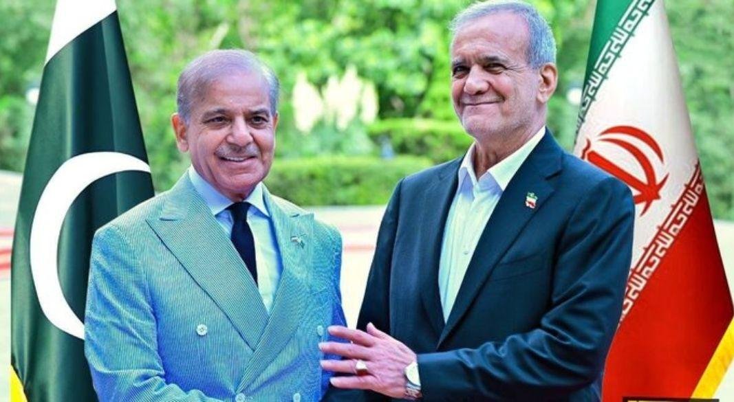 পাকিস্তানের প্রধানমন্ত্রী শাহবাজ শরিফ ও ইরানের প্রেসিডেন্ট মাসুদ পেজেশকিয়ান