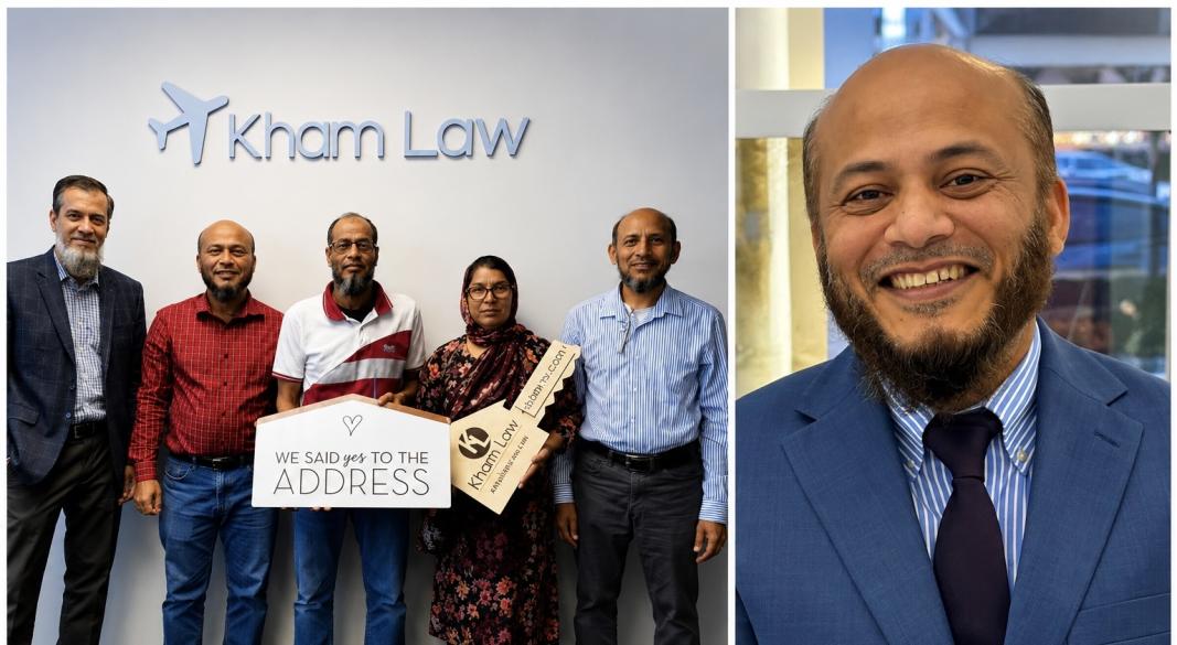 ছবি: প্রথম হাউস ক্লোজিং সম্পন্ন হওয়ার গ্রুপ ছবি ও পাশে মোহাম্মদ বি চৌধুরী
