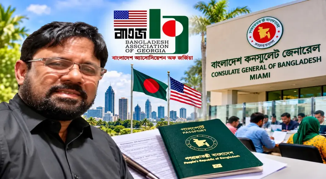 আটলান্টায় আবারও প্রবাসী বাংলাদেশিদের জন্য কনস্যুলার সেবা নিয়ে আসছে বাংলাদেশ কনস্যুলেট জেনারেল। ছবি: সংগৃহীত