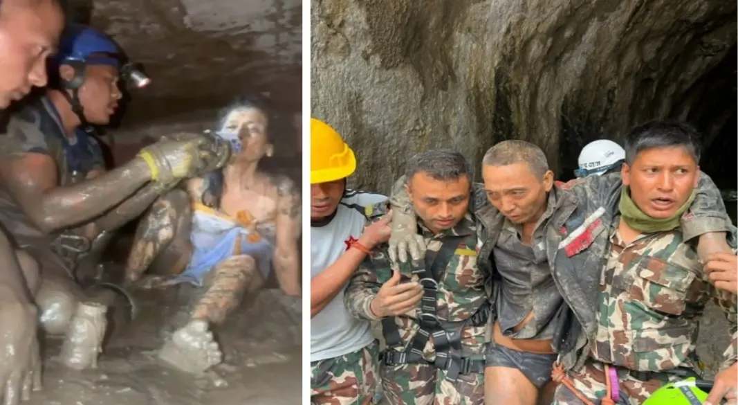 বন্যায় ক্ষতিগ্রস্ত এলাকায় উদ্ধার ও ত্রাণ কার্যক্রম চালাচ্ছেন নেপালি সেনা সদস্যরা। ছবি: সংগৃহীত