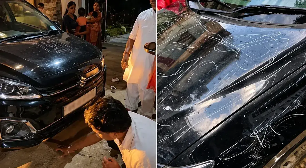 নতুন গাড়ি কেনার আনন্দ এক রাতেই পরিণত হলো হতাশায়
