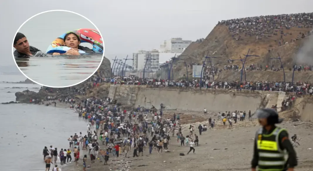 স্পেনের ছিটমহল সিউটাতে আকস্মিকভাবে প্রায় ৬০ হাজার অভিবাসীর প্রবেশ। ছবি: সংগৃহীত