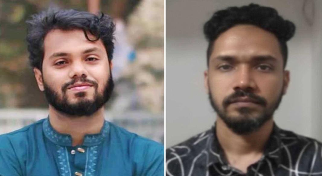 ওসমান হাদী ও ফয়সাল করিম। ছবি: সংগৃহীত