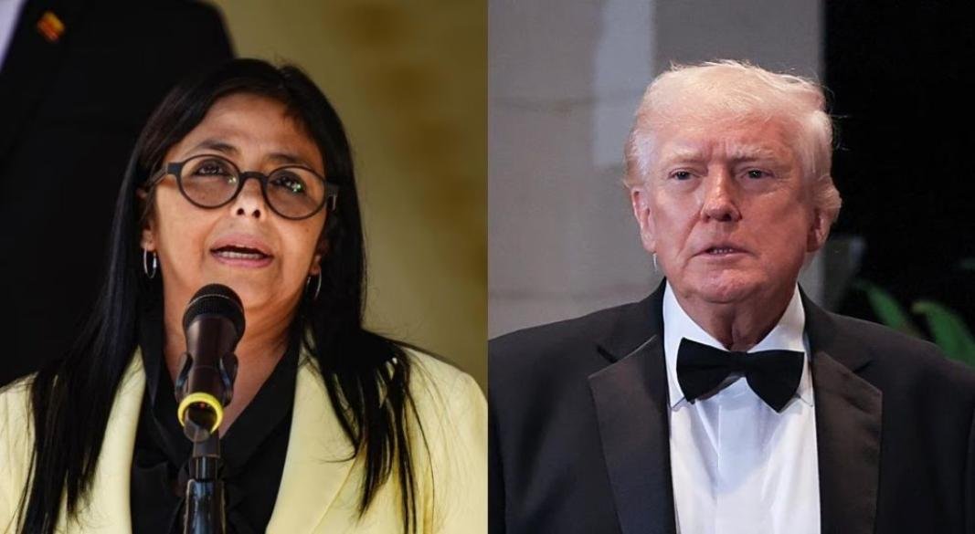 ডেলসি রদ্রিগেজ ও ডোনাল্ড ট্রাম্প।