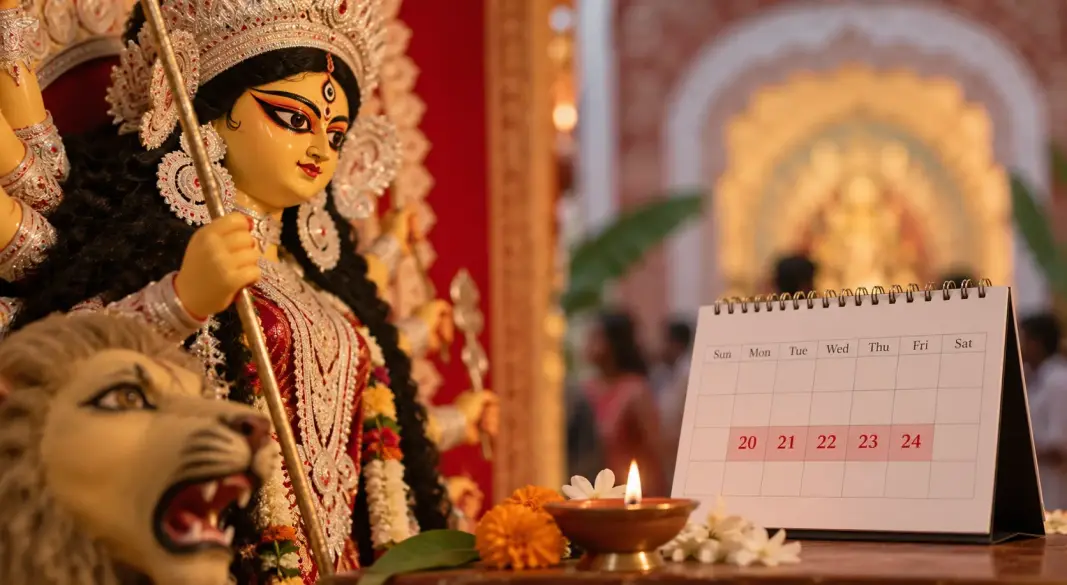 দুর্গাপূজায় মিলছে টানা পাঁচ দিনের ছুটি