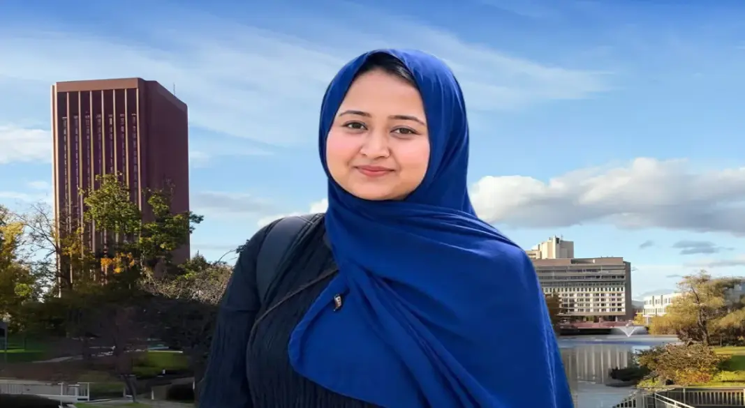 যুক্তরাষ্ট্রের ইউনিভার্সিটি অব ম্যাসাচুসেটস অ্যামহার্স্টে পূর্ণ অর্থায়নে পিএইচডি সুযোগ পেয়েছেন নুদরাত ফারিহা ঐশী। ছবি: সংগৃহীত