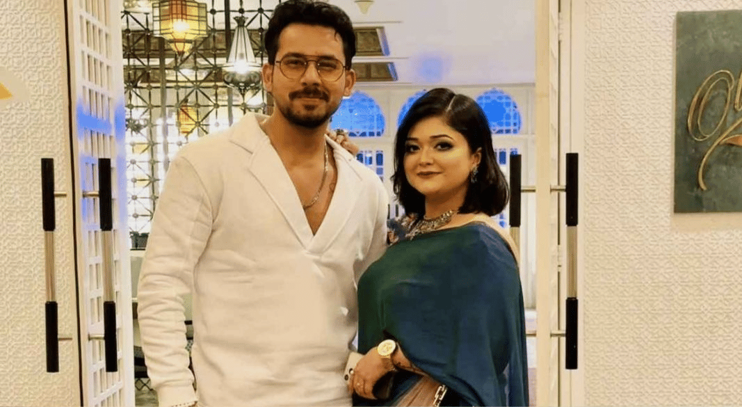 অভিনেতা জাহের আলভী ও তার স্ত্রী ইকরা। ছবি: ফেসবুক