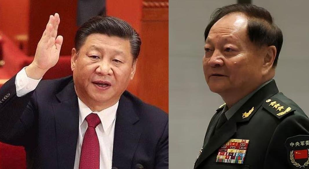 চীনের প্রেসিডেন্ট শি জিনপিং ও শীর্ষ জেনারেল ঝাং ইউকসিয়া
