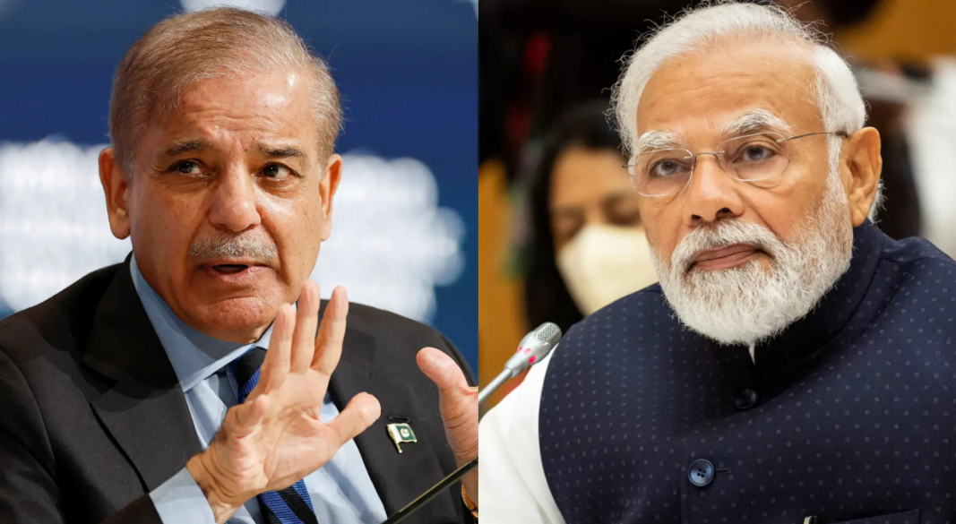 শাহবাজ শরিফ ও নরেন্দ্র মোদি। ছবি: সংগৃহীত