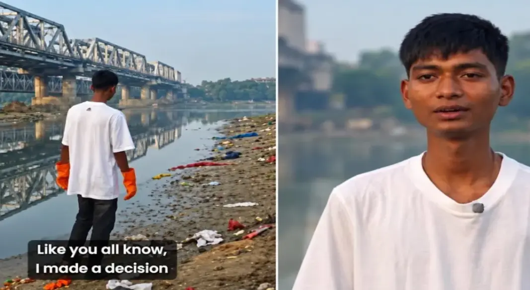 যমুনা নদী থেকে একাই ৫৮৫ কেজি বর্জ্য সরালেন বিট্টু
